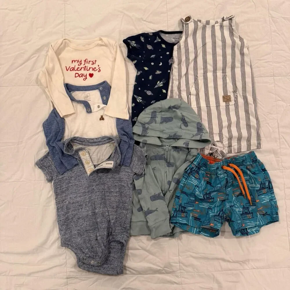 Baby Boys 7 Piece Bundle, Size 6-9 Months